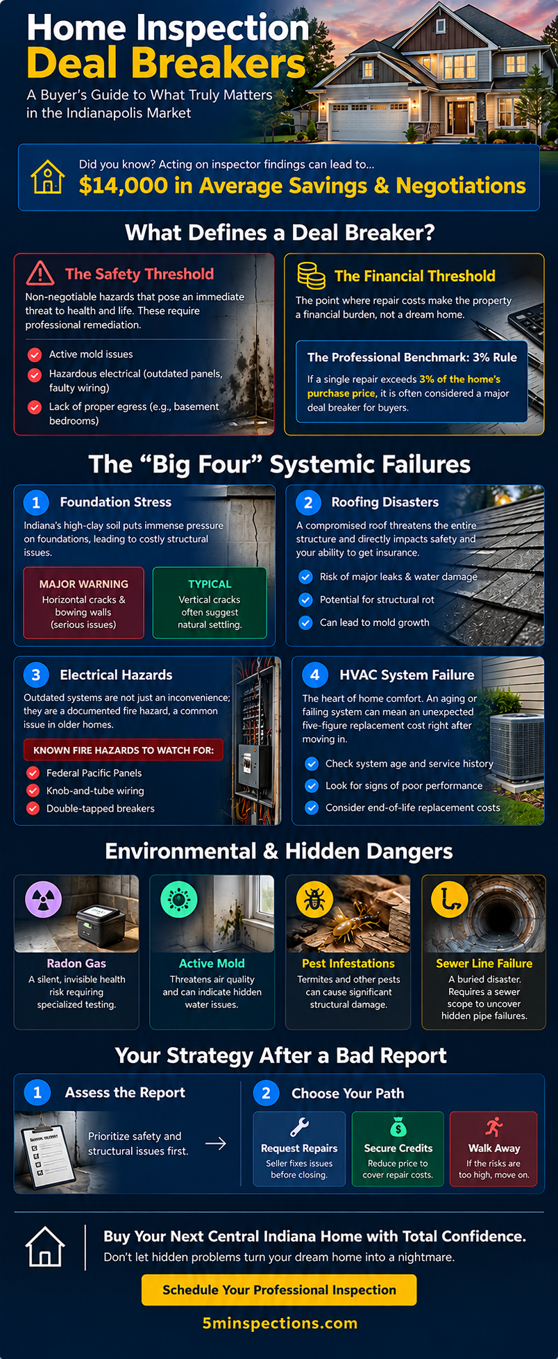 Central Indiana Home Inspection Deal Breakers