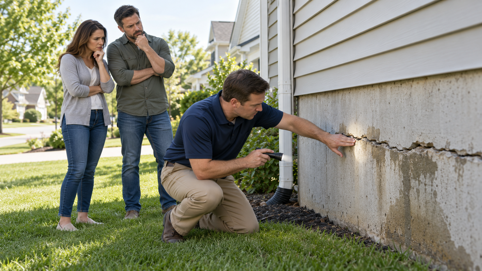Home Inspection Reveals Foundation Crack
