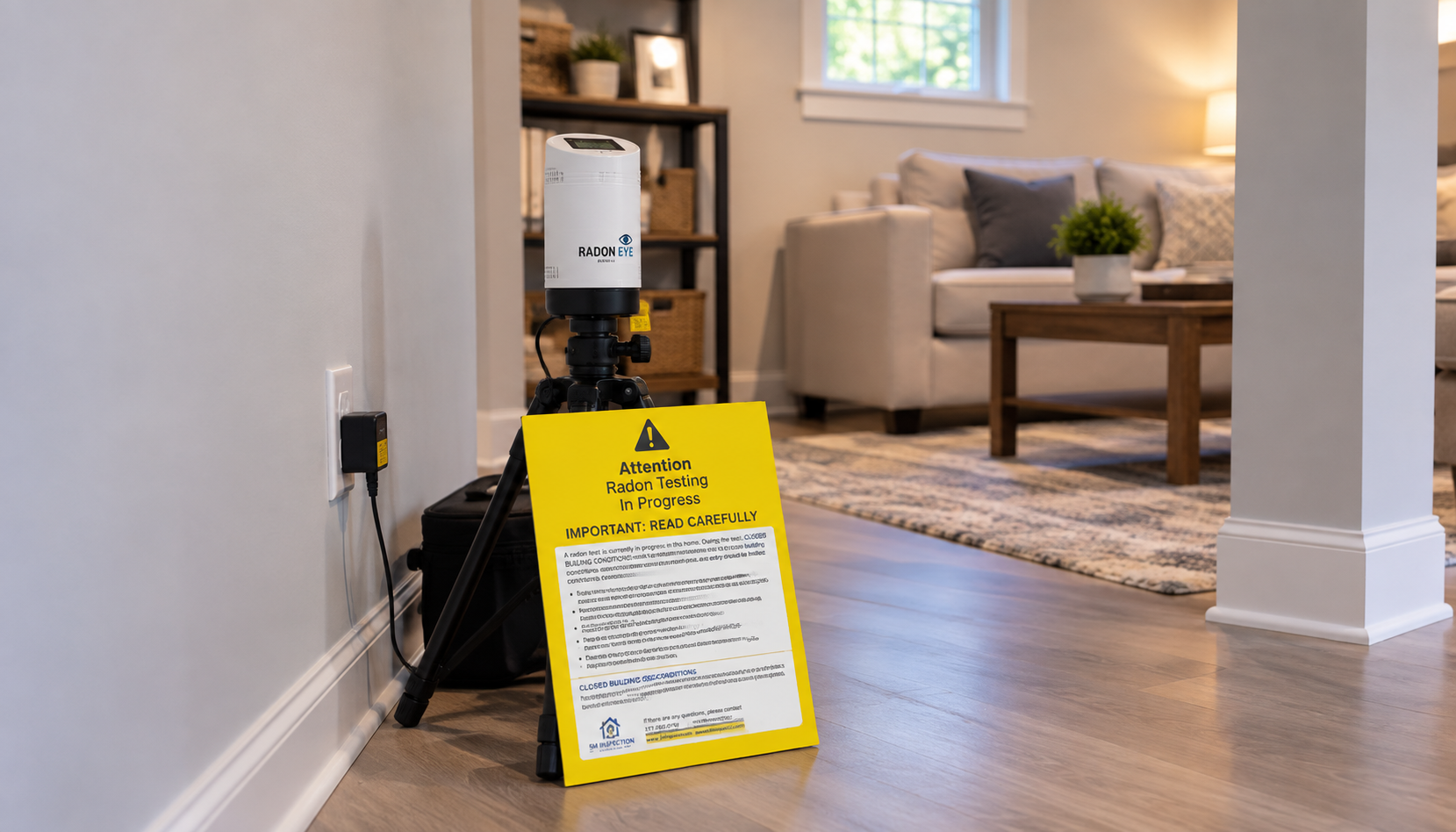 Radon Testing in Progress